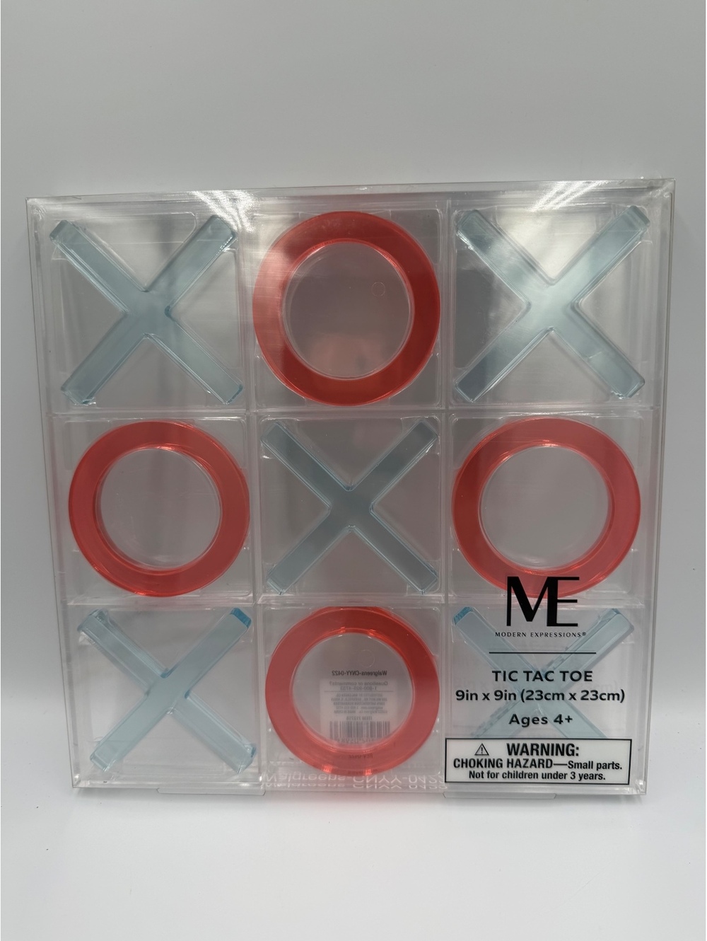 Modern Expressions Tic Tac Toe Game Set 9in x 9in Ages 4+
